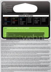 Lexmark 100XLA cyaan Back box