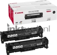 Canon 718 Duopack (Opruiming losse toners (afkomstig van Duopack) zwart