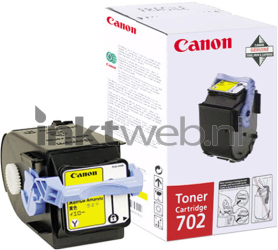 Canon 702 Toner geel Combined box and product