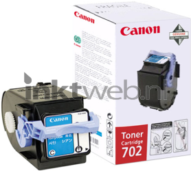 Canon 702 Toner cyaan Combined box and product