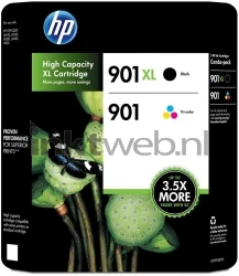 HP 901XL Multipack zwart en kleur Front box