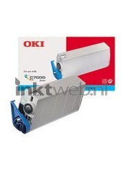 Oki 41304211 Toner cyaan Combined box and product