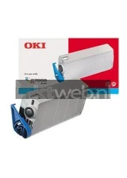 Oki 41304211 Toner cyaan Combined box and product