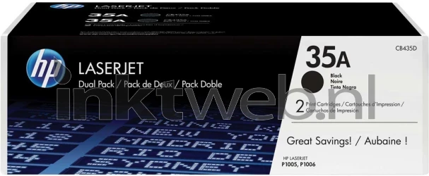 HP 35AD dual pack zwart Front box