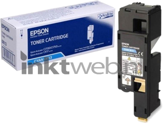 Epson C1700/C1750/CX17 cyaan Combined box and product