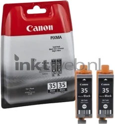 Canon PGI-35 twinpack zwart Combined box and product