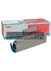 Oki 41515211 Toner cyaan Combined box and product