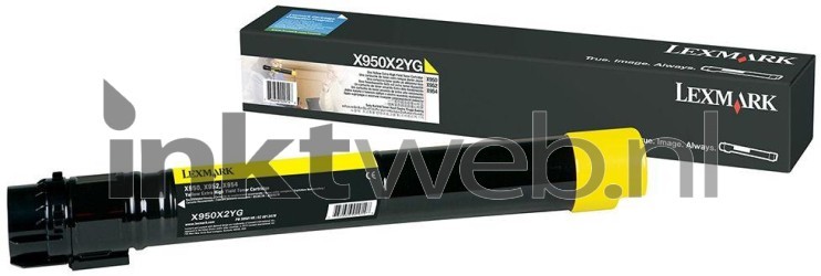 Lexmark X950X2YG geel Combined box and product