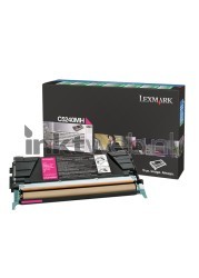 Lexmark C524 toner magenta Combined box and product