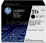 HP 51XD 2-pack zwart