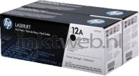 HP 12A twinpack (Opruiming 2 x 1-pack los) zwart