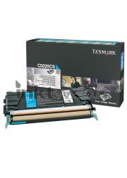 Lexmark C522/C524 toner cyaan Combined box and product