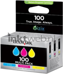 Lexmark 100 3-pack kleur Front box