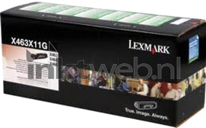 Lexmark X463X11G zwart Front box