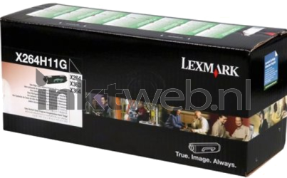 Lexmark X264H11G zwart Front box