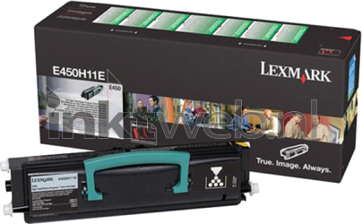 Lexmark E450 zwart Combined box and product