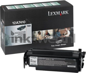 Lexmark 12A7410 zwart Combined box and product