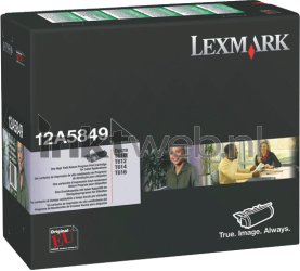 Lexmark 12A5849 zwart Front box