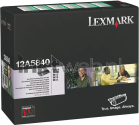 Lexmark 12A5840 zwart Front box