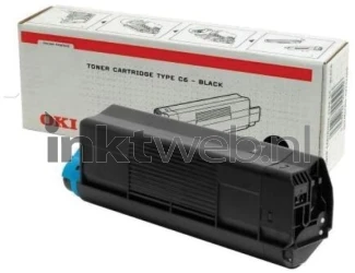 Oki 42127407 Toner cyaan Combined box and product