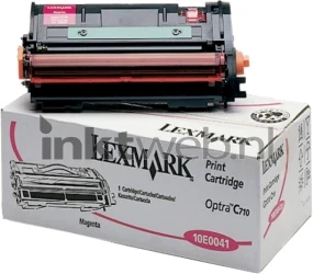 Lexmark 10E0041 magenta Combined box and product