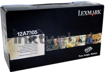 Lexmark 12A7305 zwart Front box