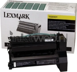 Lexmark 15G042Y geel Combined box and product