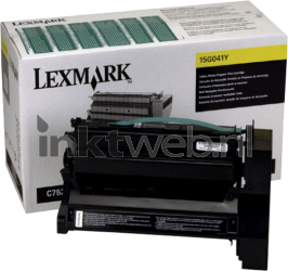 Lexmark 15G041Y geel Combined box and product