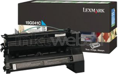 Lexmark 15G041C cyaan Combined box and product