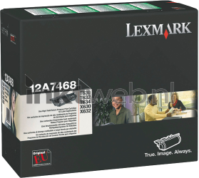 Lexmark 12A7468 zwart Front box