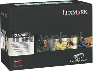 Lexmark 12A7465 zwart Front box