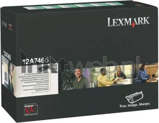 Lexmark 12A7465 zwart Front box