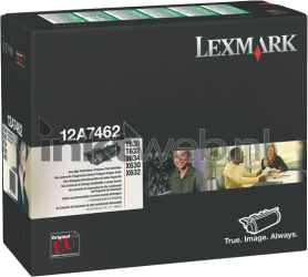 Lexmark 12A7462 zwart Front box