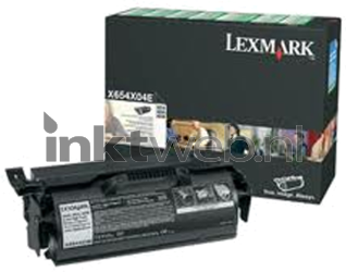 Lexmark X654X04E zwart Combined box and product