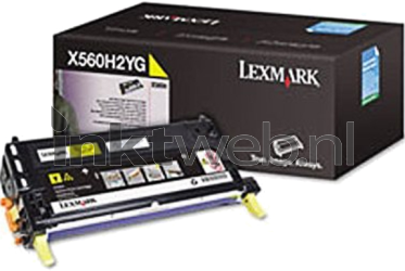 Lexmark X560H2YG geel Combined box and product
