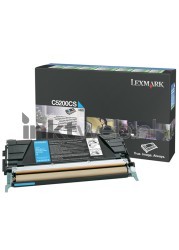 Lexmark C530 toner cyaan Combined box and product