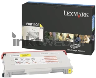 Lexmark 20K1402 geel Combined box and product