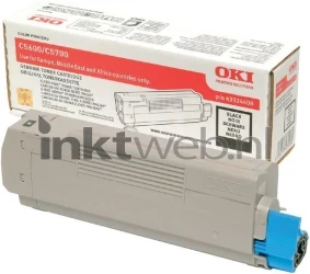 Oki C5600 / C5700 Toner zwart Combined box and product