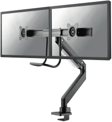 Neomounts Select NM-D775DXBLACK | 2-monitor arm met bureauklem zwart 