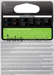 Lexmark 100XL cyaan Back box