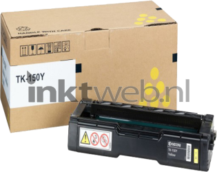 Kyocera Mita TK-150Y geel Combined box and product