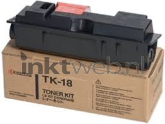 Kyocera Mita TK-18 zwart Combined box and product