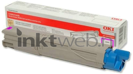 Oki C3300 Toner HC magenta Combined box and product