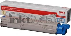 Oki C3300/C3400/C3450/C3600 Toner HC cyaan