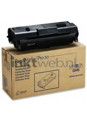 Konica Minolta PagePro 20 zwart Combined box and product