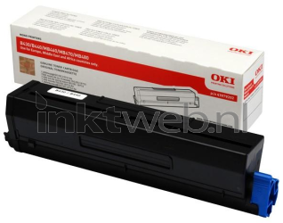 Oki 43979202 Toner zwart Combined box and product