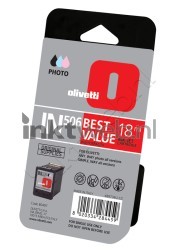 Olivetti IN506 (B0497) inktcartridge foto kleur Front box