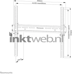 Neomounts WL30-350BL14 | TV wandsteun zwart Product only