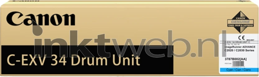 Canon C-EXV 34 Drum cyaan Front box