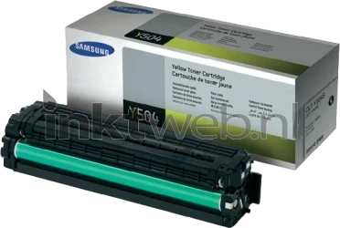 Samsung CLT-Y504S geel Combined box and product